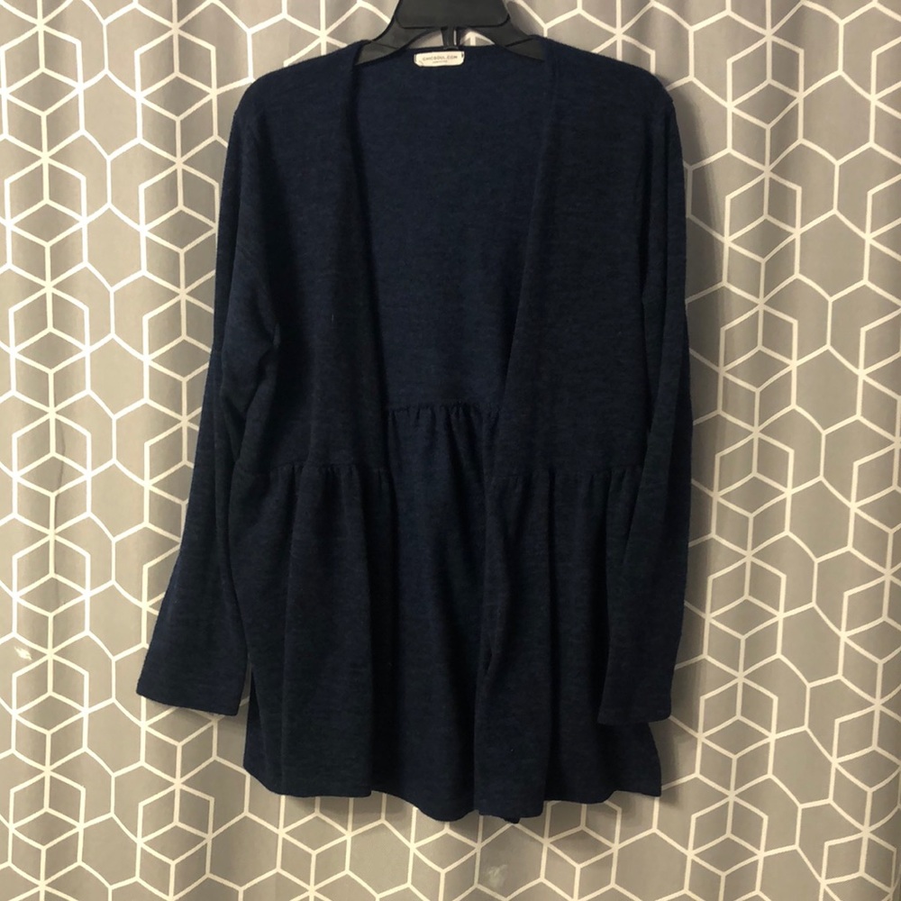 Chic soul Navy baby doll cardigan